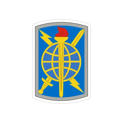 500 Military Intelligence Brigade (U.S. Army) REVERSE PRINT Transparent Die-Cut STICKER 6 Inch Die-Cut Transparent - The Sticker Space
