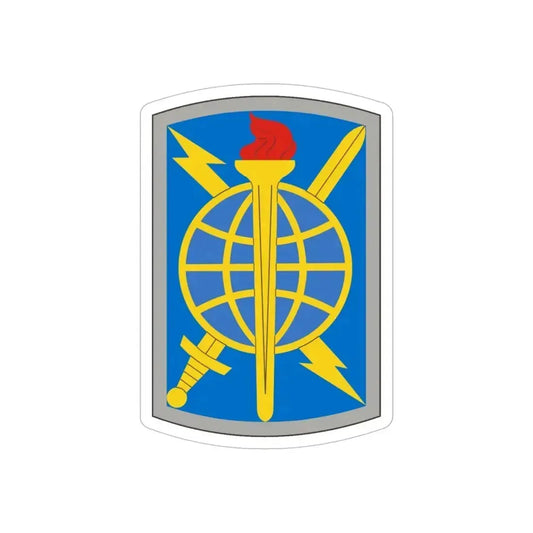 500 Military Intelligence Brigade (U.S. Army) REVERSE PRINT Transparent Die-Cut STICKER 6 Inch Die-Cut Transparent - The Sticker Space