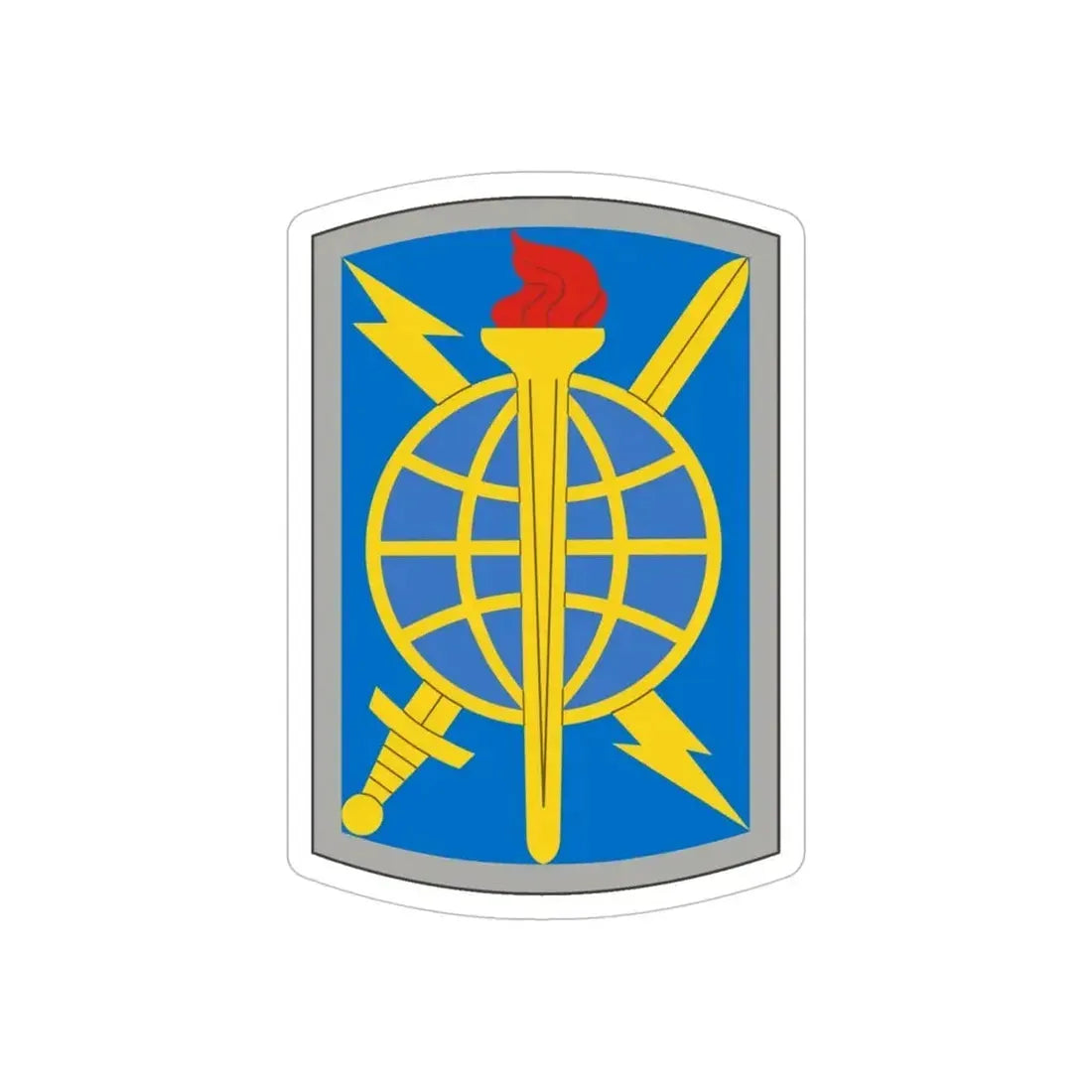 500 Military Intelligence Brigade (U.S. Army) REVERSE PRINT Transparent Die-Cut STICKER - The Sticker Space