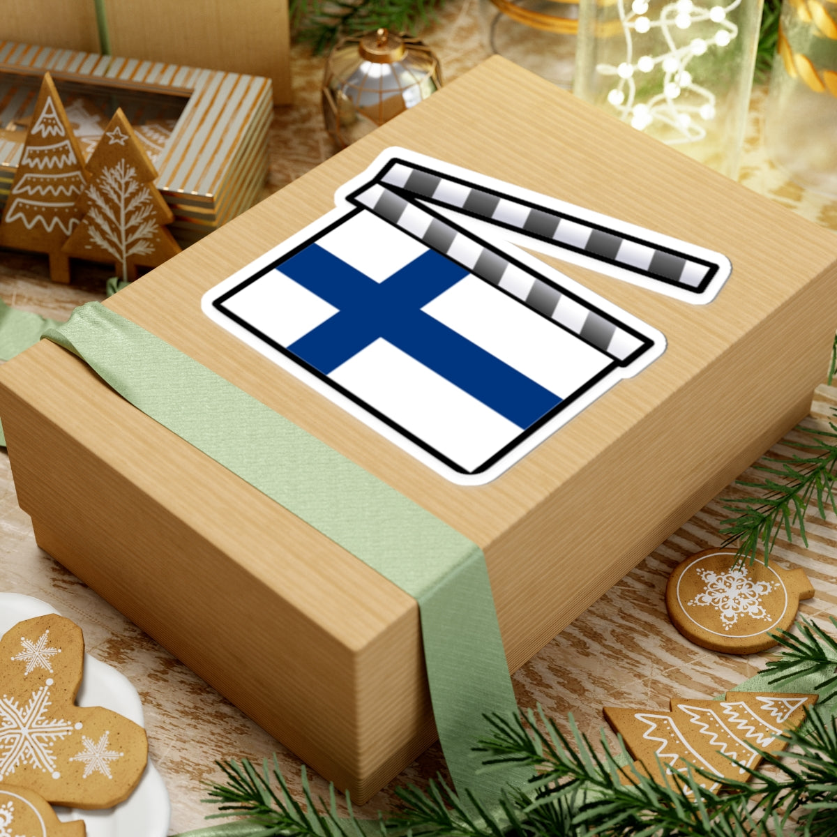Finland film clapperboard (Finland) STICKER Vinyl Kiss-Cut Decal