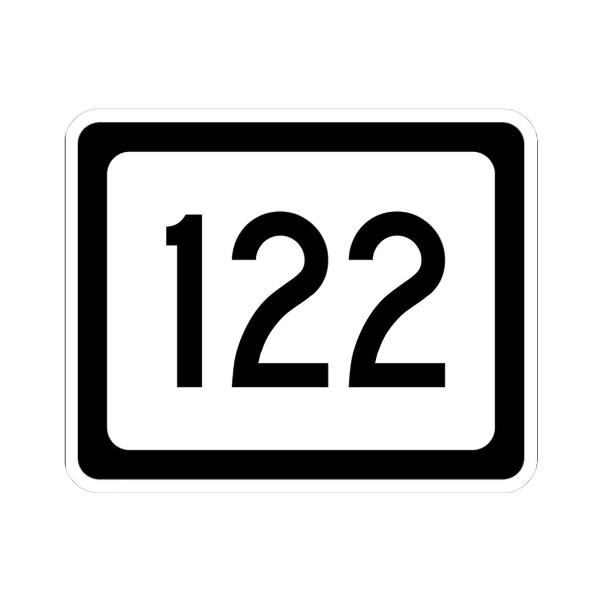 WV-122 (Virginia) (Road Sign) STICKER Vinyl Kiss-Cut Decal