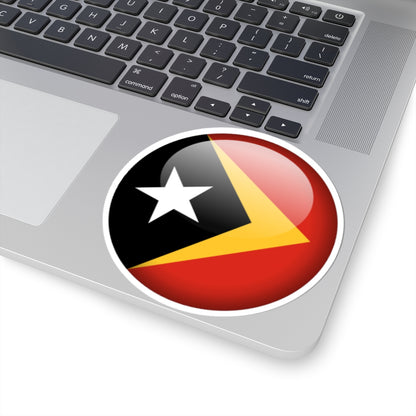 Flag orb East Timor STICKER Vinyl Kiss-Cut Decal