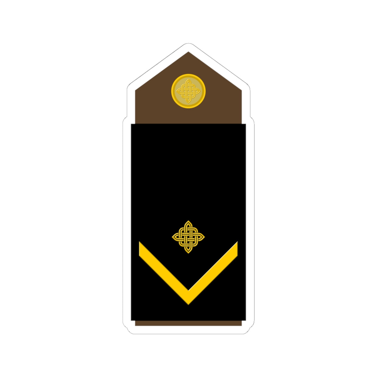 Army HRV OR 04 (Croatia) (Military Rank) STICKER Vinyl Kiss-Cut Decal