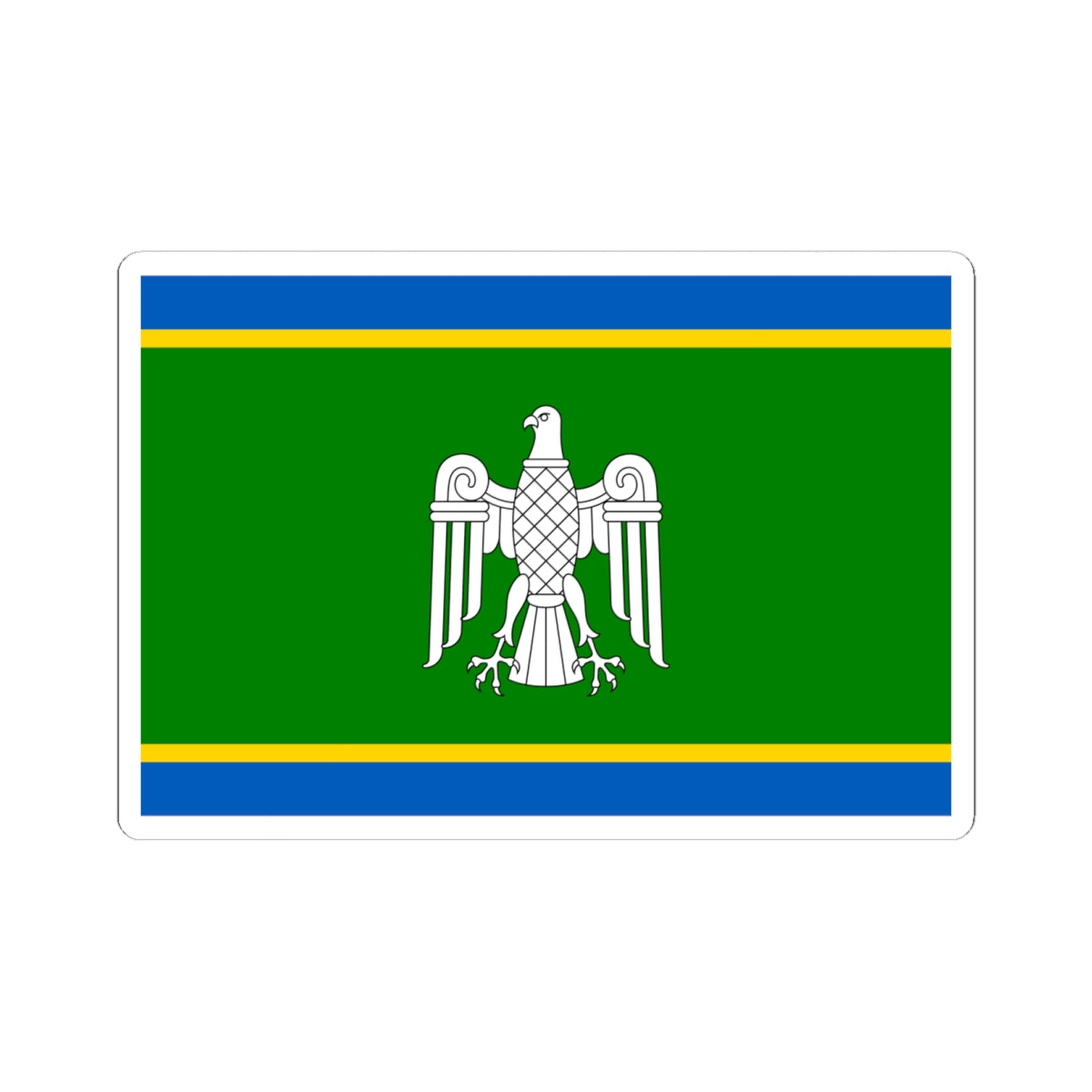 Flag of Chernivtsi Oblast (Ukraine) STICKER Vinyl Kiss-Cut Decal