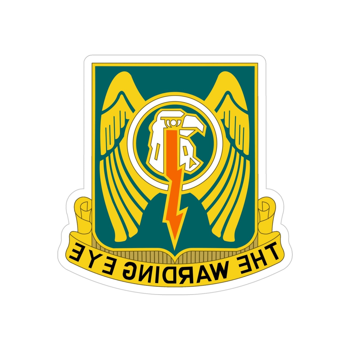 501 Aviation Regiment (U.S. Army) REVERSE PRINT Transparent STICKER-4" × 4"-The Sticker Space