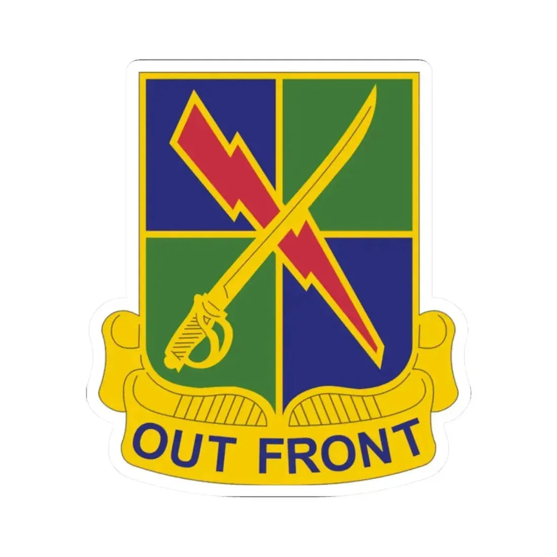 501 Military Intelligence Battalion (U.S. Army) STICKER Vinyl Kiss-Cut Decal 2 Inch White - The Sticker Space