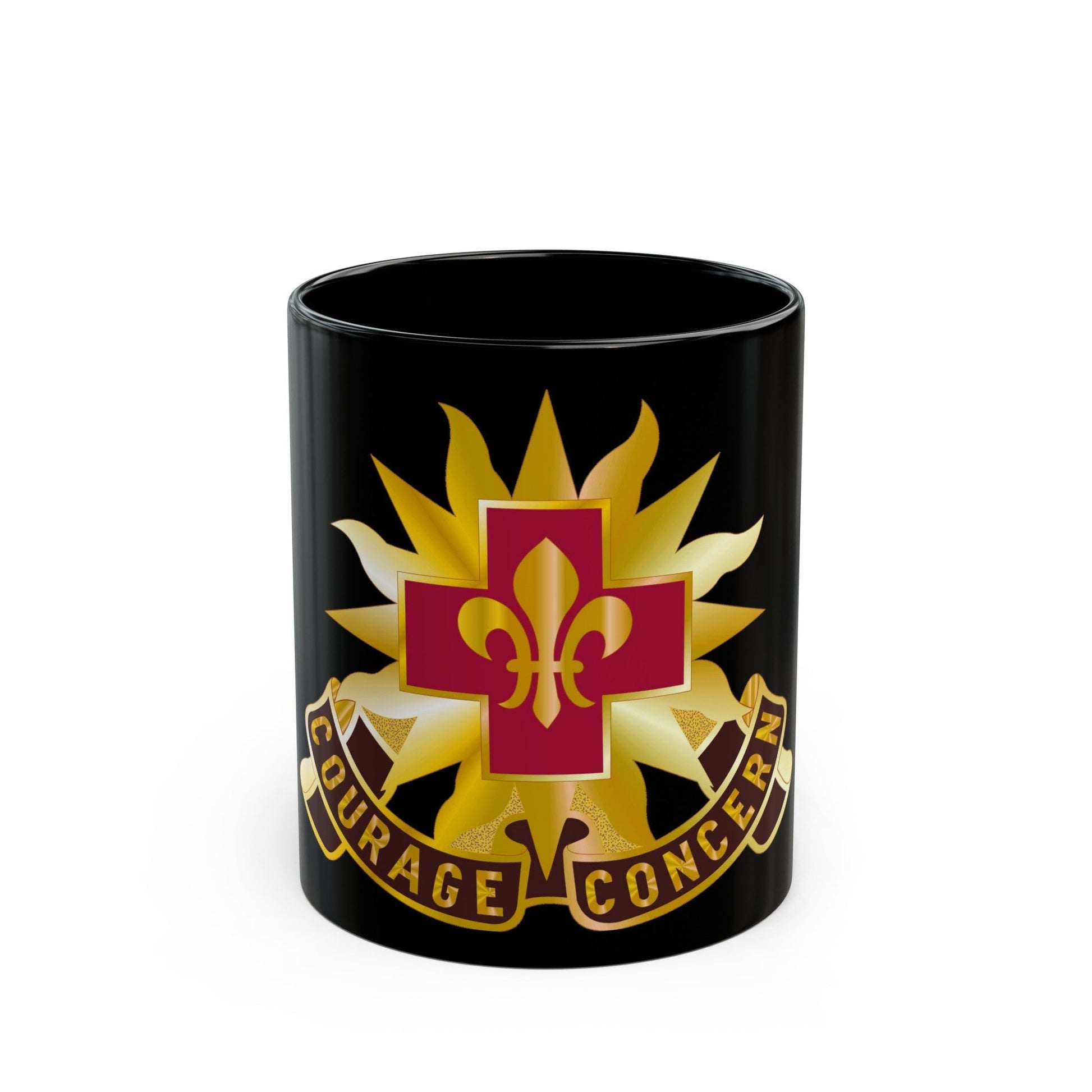 5010 US Hospital (U.S. Army) Black Coffee Mug-11oz-The Sticker Space