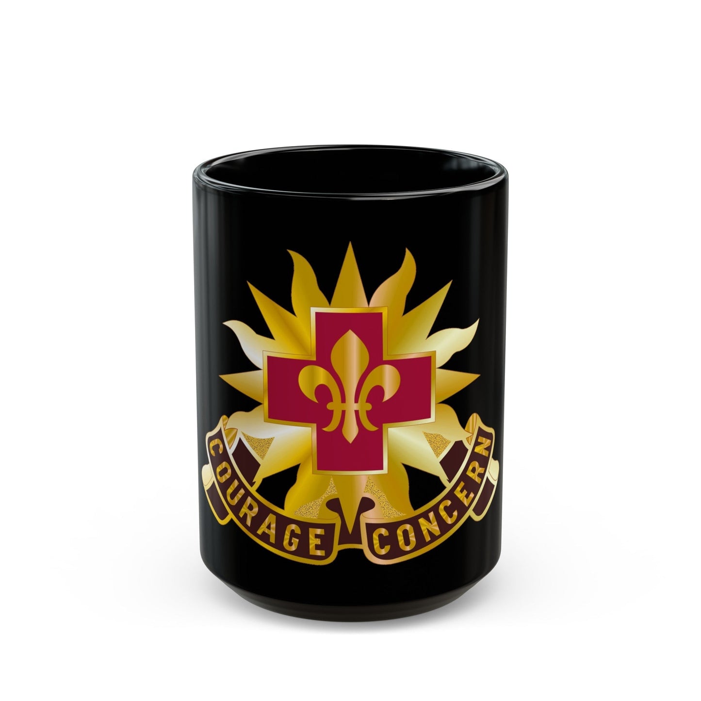 5010 US Hospital (U.S. Army) Black Coffee Mug-15oz-The Sticker Space