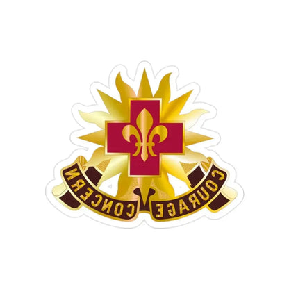 5010 US Hospital (U.S. Army) REVERSE PRINT Transparent Die-Cut STICKER - The Sticker Space