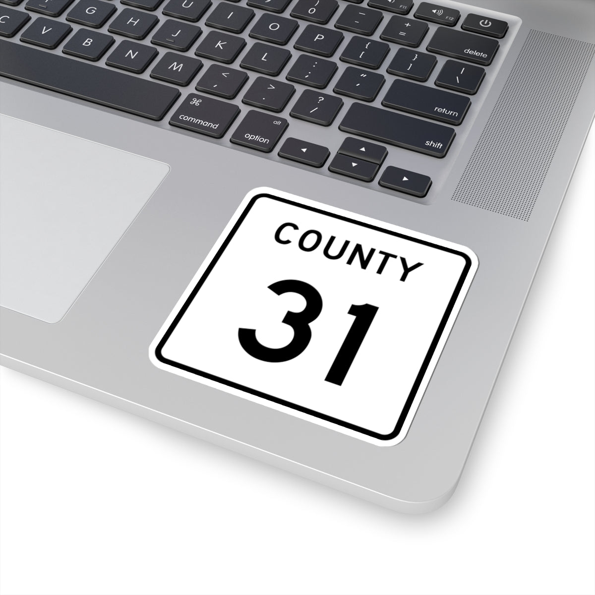 County 31 square (Minnesota) (Road Sign) STICKER Vinyl Kiss-Cut Decal