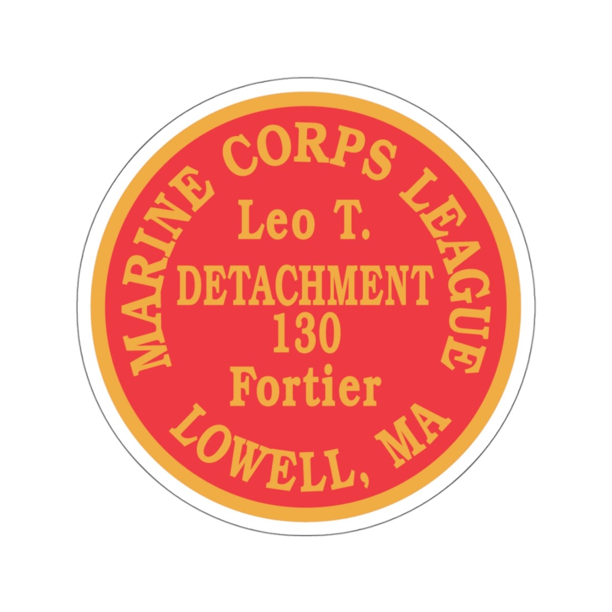 Marine Corps League Lowell MA (USMC) STICKER Vinyl Kiss-Cut Decal