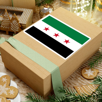Flag of the Syrian revolution small stars (Syria) STICKER Vinyl Kiss-Cut Decal