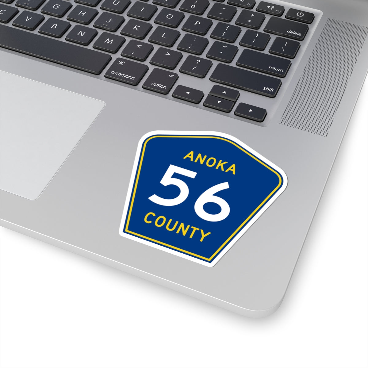 Anoka County 56 (Minnesota) (Road Sign) STICKER Vinyl Kiss-Cut Decal