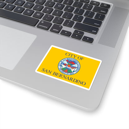 Flag of San Bernardino, California - STICKER Vinyl Kiss-Cut Decal