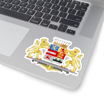 Achievement of Nassau Dietz Princely Counts (Netherlands) (Coat of Arms) STICKER Vinyl Kiss-Cut Decal