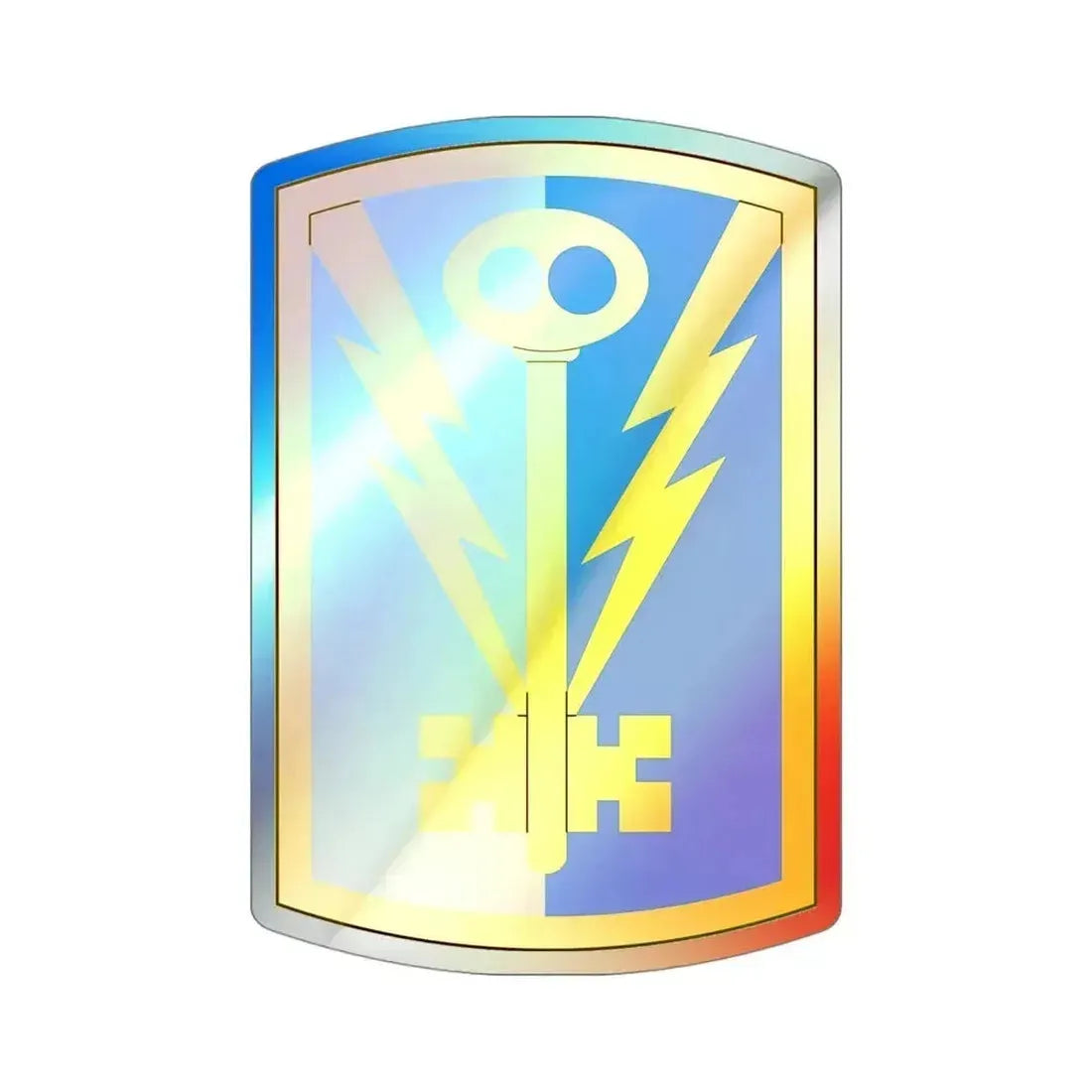 501st Military Intelligence Brigade (U.S. Army) Holographic STICKER Die-Cut Vinyl Decal 4 Inch Holographic - The Sticker Space