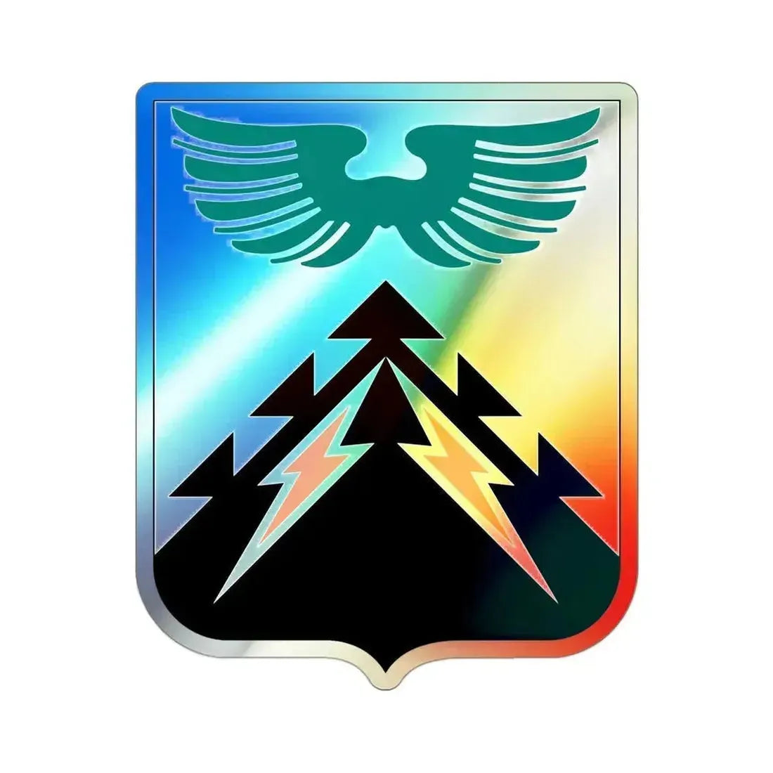502 Aviation Regiment 2 (U.S. Army) Holographic STICKER Die-Cut Vinyl Decal 3 Inch Holographic - The Sticker Space