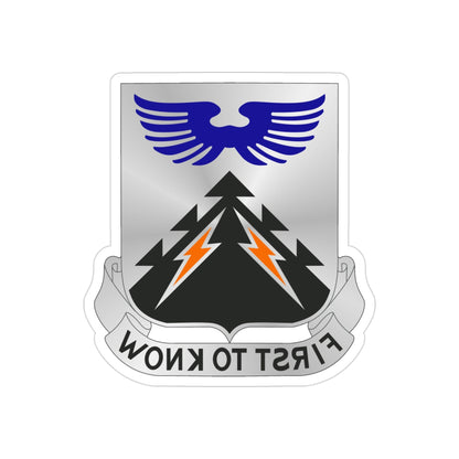 502 Aviation Regiment (U.S. Army) REVERSE PRINT Transparent STICKER-3" × 3"-The Sticker Space