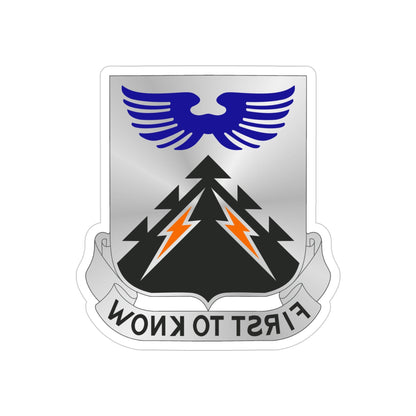 502 Aviation Regiment (U.S. Army) REVERSE PRINT Transparent STICKER-4" × 4"-The Sticker Space