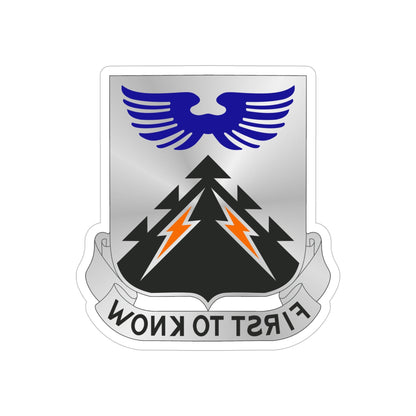 502 Aviation Regiment (U.S. Army) REVERSE PRINT Transparent STICKER-5" × 5"-The Sticker Space