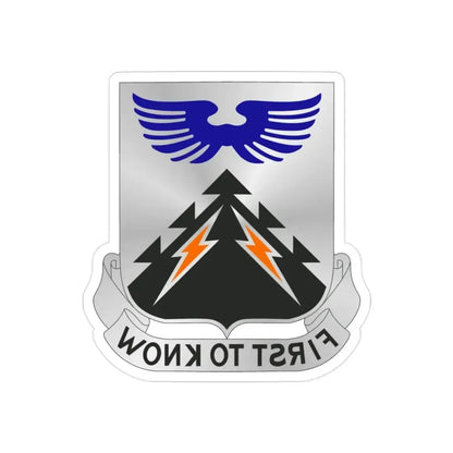 502 Aviation Regiment (U.S. Army) REVERSE PRINT Transparent Die-Cut STICKER - The Sticker Space