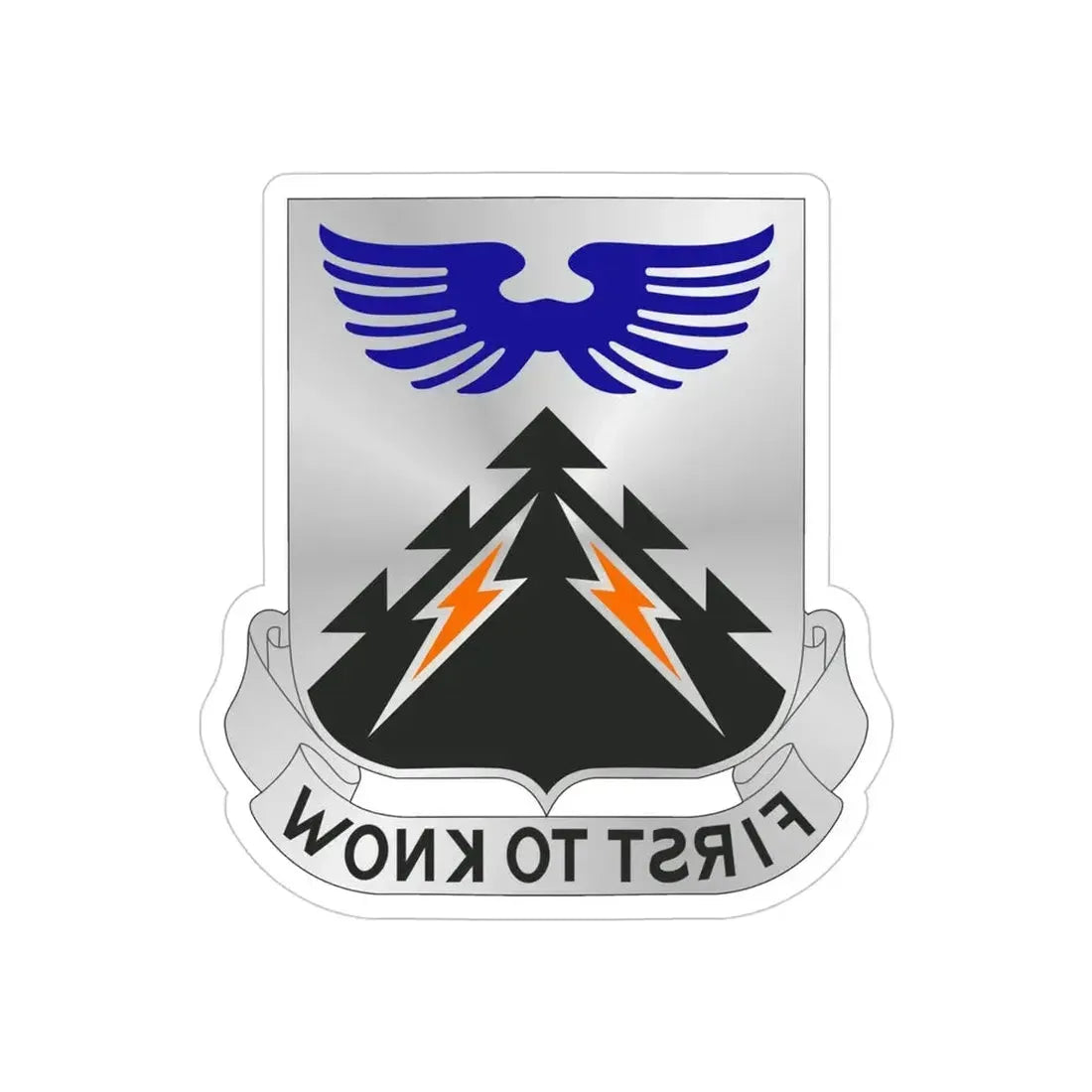 502 Aviation Regiment (U.S. Army) REVERSE PRINT Transparent Die-Cut STICKER - The Sticker Space