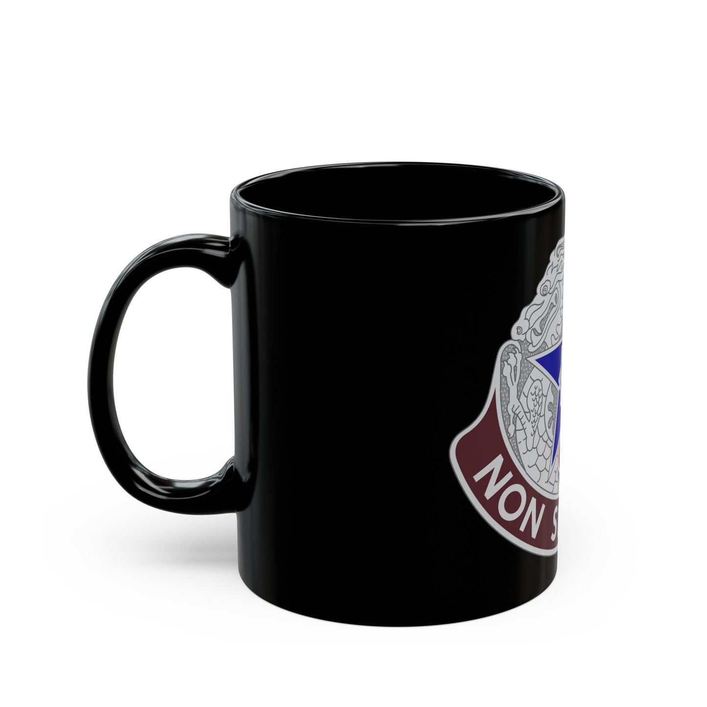 502 Field Hospital (U.S. Army) Black Coffee Mug-The Sticker Space