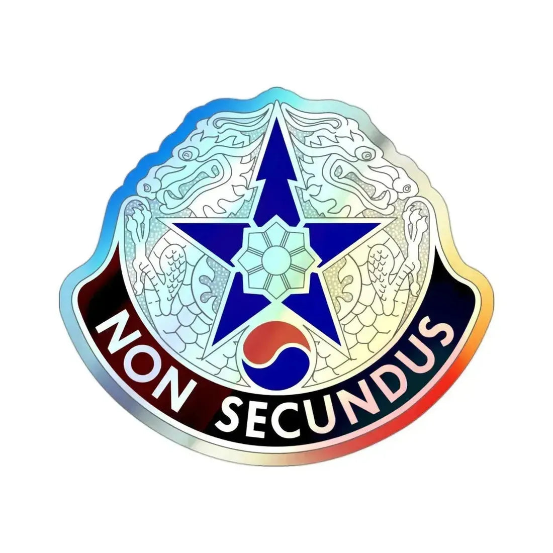 502 Field Hospital (U.S. Army) Holographic STICKER Die-Cut Vinyl Decal 3 Inch Holographic - The Sticker Space