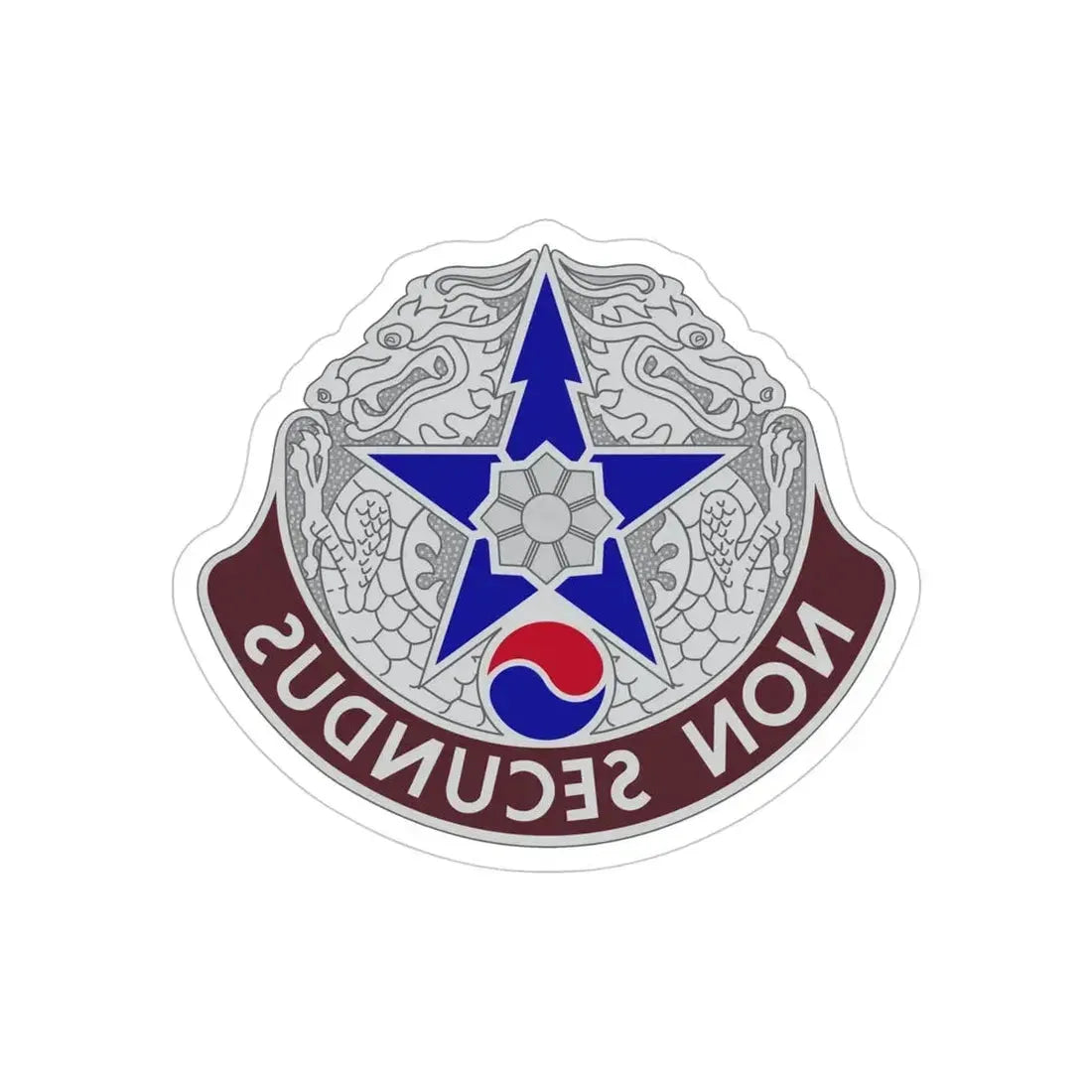 502 Field Hospital (U.S. Army) REVERSE PRINT Transparent Die-Cut STICKER - The Sticker Space