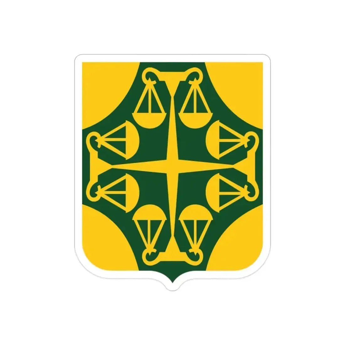 502 Military Police Battalion 2 (U.S. Army) REVERSE PRINT Transparent Die-Cut STICKER 2 Inch Die-Cut Transparent - The Sticker Space