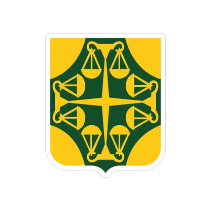 502 Military Police Battalion 2 (U.S. Army) REVERSE PRINT Transparent Die-Cut STICKER 2 Inch Die-Cut Transparent - The Sticker Space