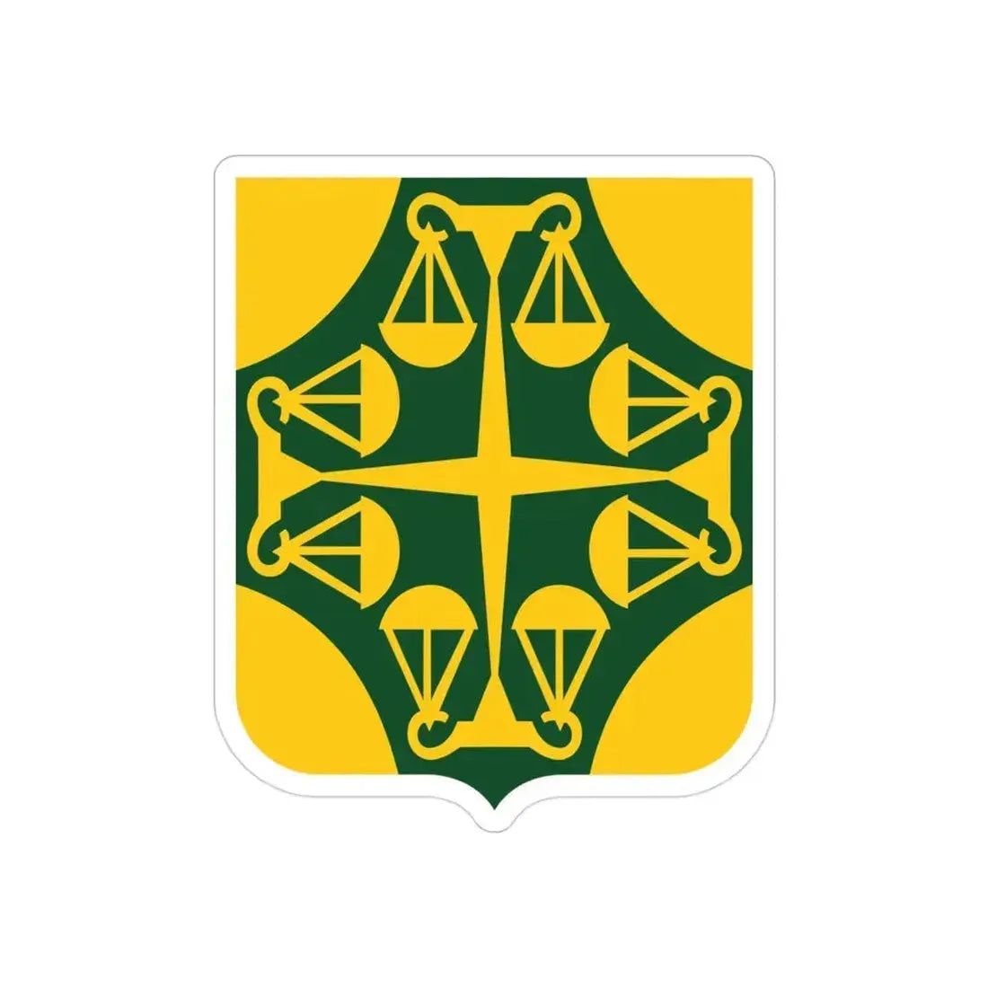 502 Military Police Battalion 2 (U.S. Army) REVERSE PRINT Transparent Die-Cut STICKER 3 Inch Die-Cut Transparent - The Sticker Space