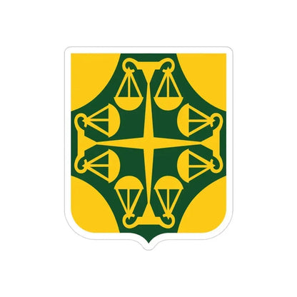 502 Military Police Battalion 2 (U.S. Army) REVERSE PRINT Transparent Die-Cut STICKER 3 Inch Die-Cut Transparent - The Sticker Space