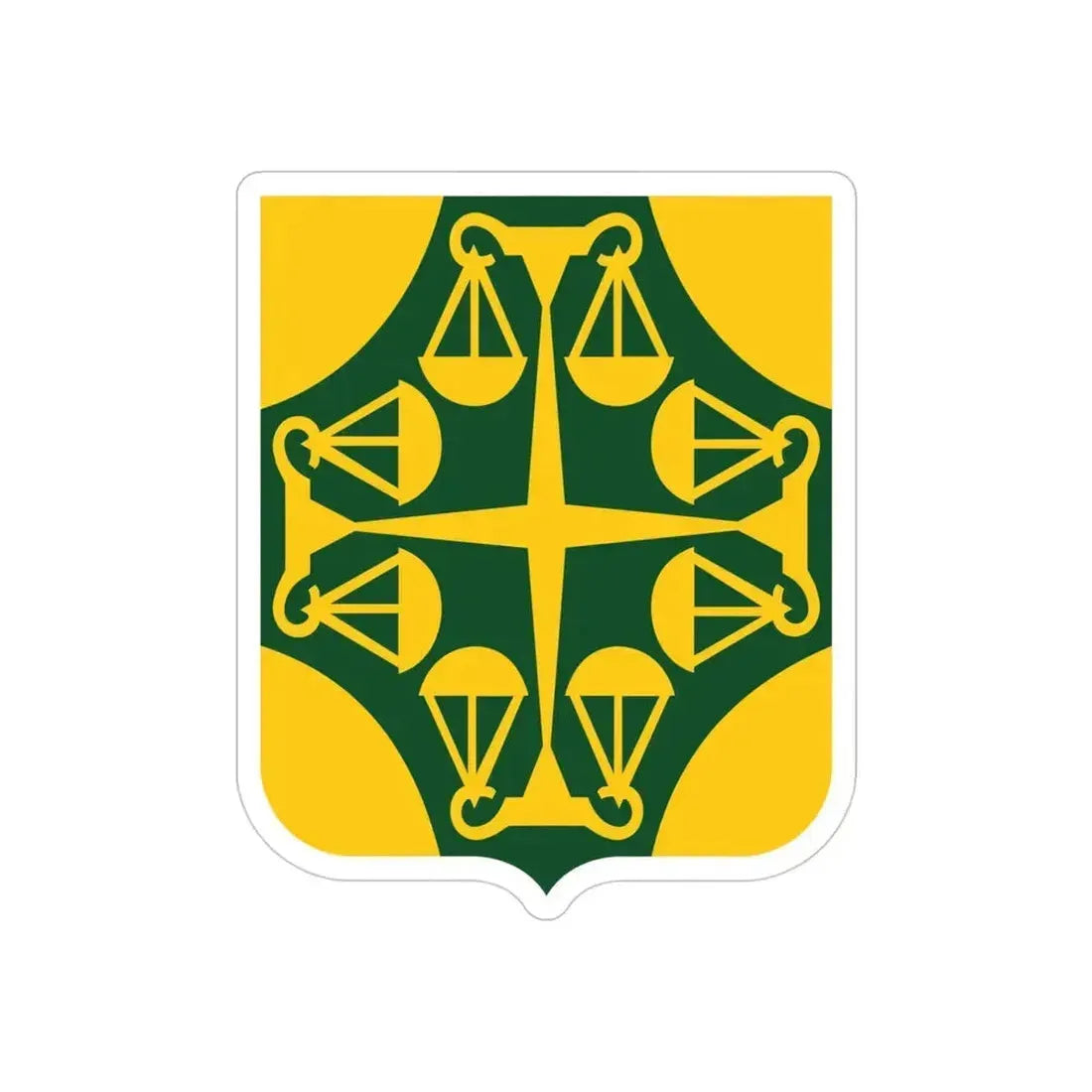 502 Military Police Battalion 2 (U.S. Army) REVERSE PRINT Transparent Die-Cut STICKER 4 Inch Die-Cut Transparent - The Sticker Space