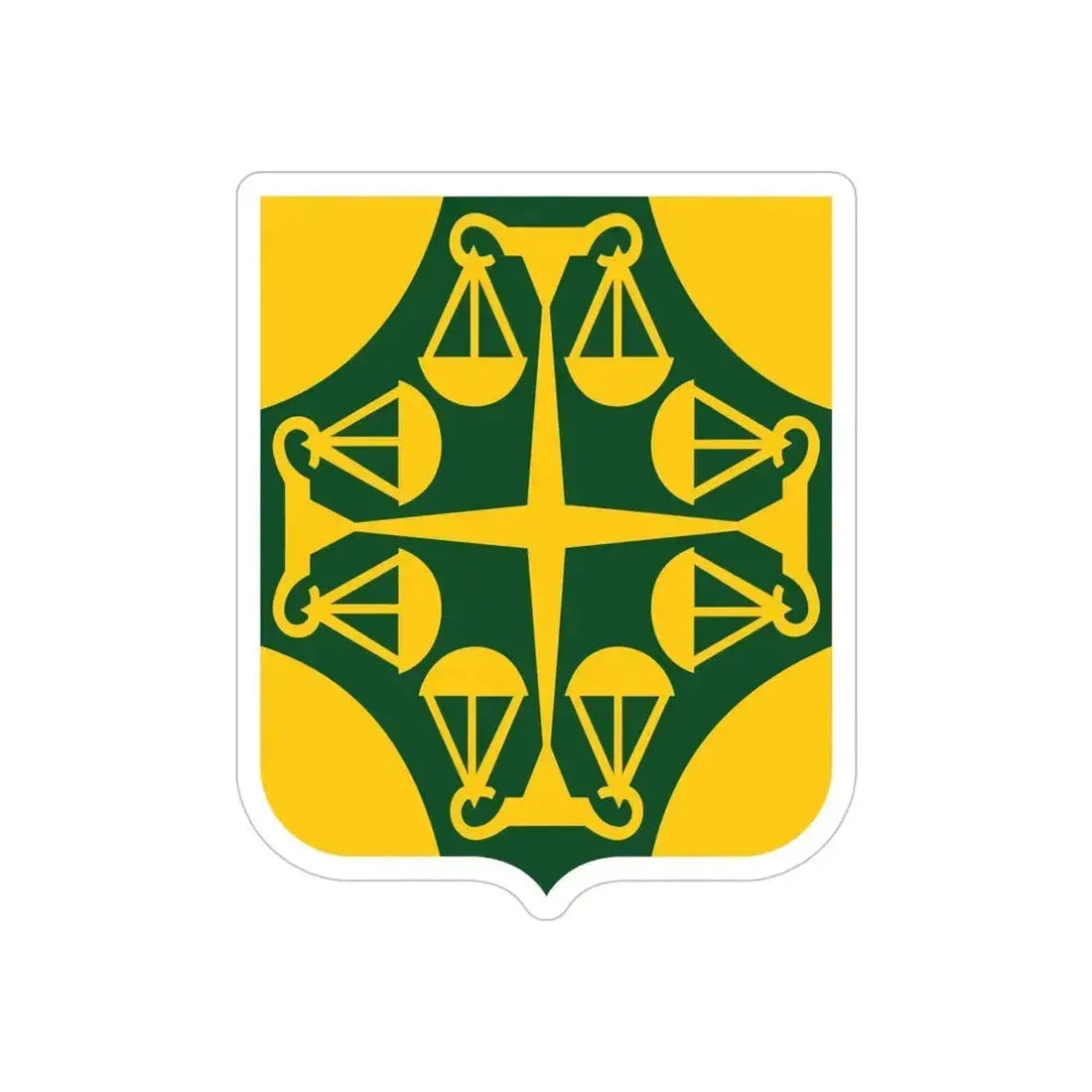 502 Military Police Battalion 2 (U.S. Army) REVERSE PRINT Transparent Die-Cut STICKER 5 Inch Die-Cut Transparent - The Sticker Space