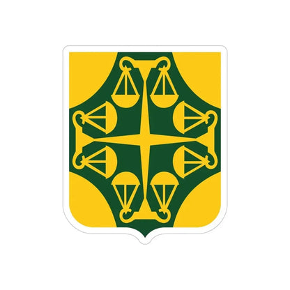 502 Military Police Battalion 2 (U.S. Army) REVERSE PRINT Transparent Die-Cut STICKER - The Sticker Space