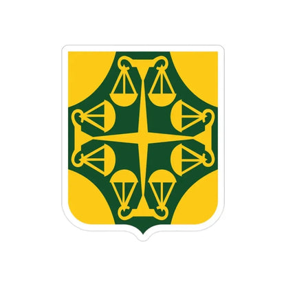 502 Military Police Battalion 2 (U.S. Army) REVERSE PRINT Transparent Die-Cut STICKER - The Sticker Space