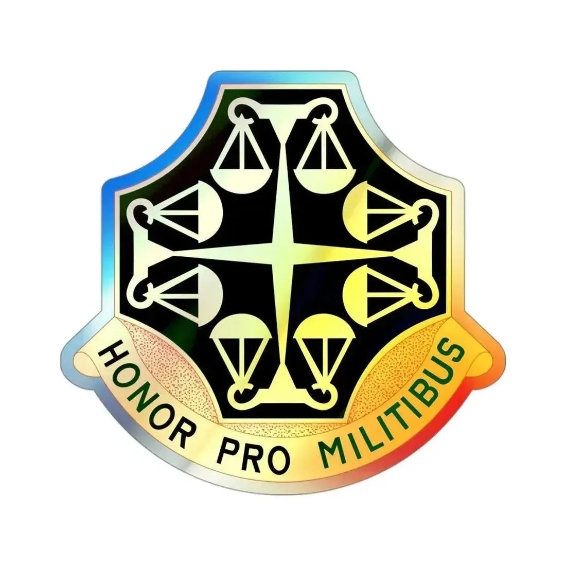 502 Military Police Battalion (U.S. Army) Holographic STICKER Die-Cut Vinyl Decal 3 Inch Holographic - The Sticker Space
