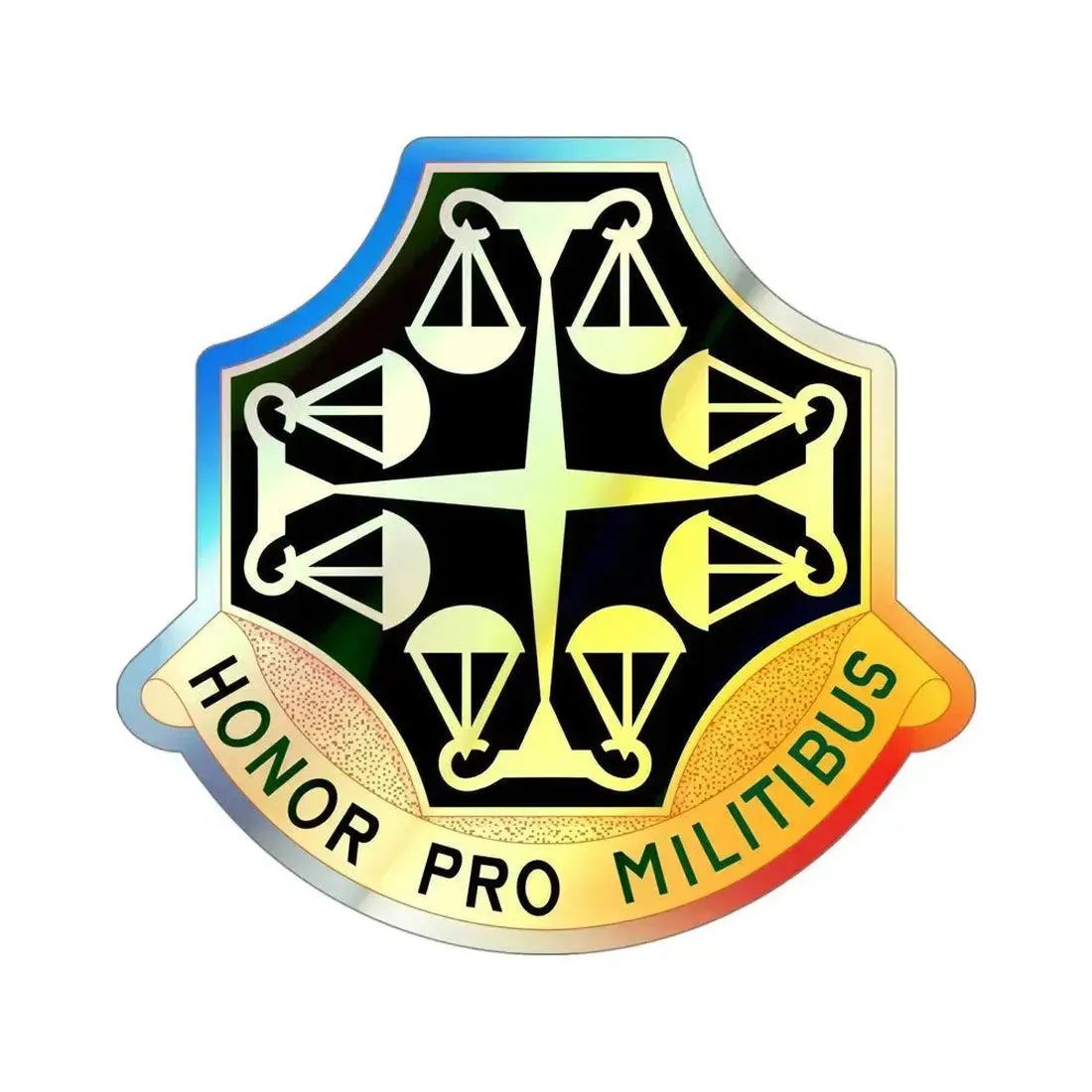 502 Military Police Battalion (U.S. Army) Holographic STICKER Die-Cut Vinyl Decal 4 Inch Holographic - The Sticker Space
