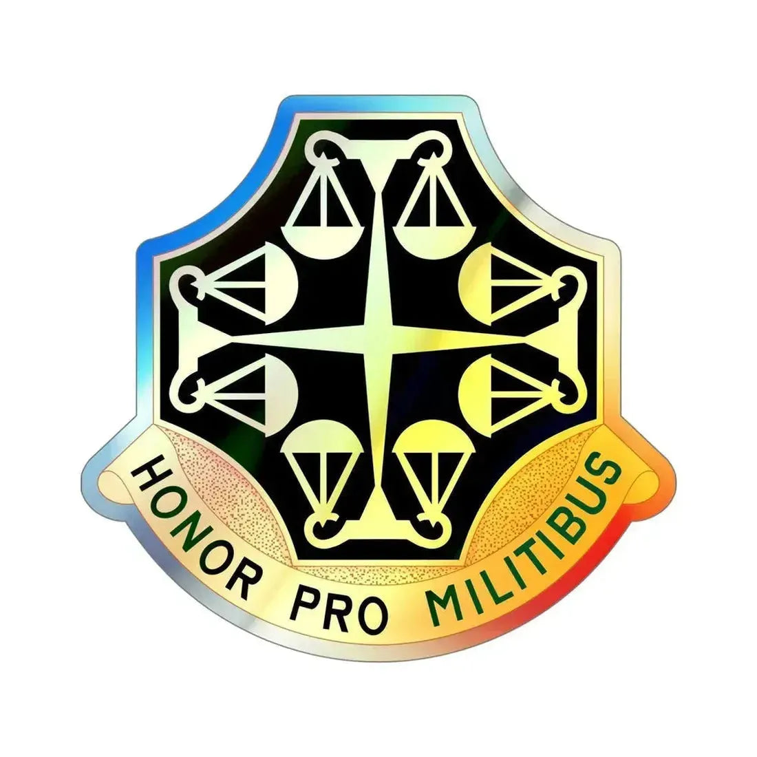 502 Military Police Battalion (U.S. Army) Holographic STICKER Die-Cut Vinyl Decal 5 Inch Holographic - The Sticker Space