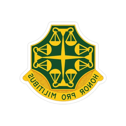502 Military Police Battalion (U.S. Army) REVERSE PRINT Transparent Die-Cut STICKER 2 Inch Die-Cut Transparent - The Sticker Space
