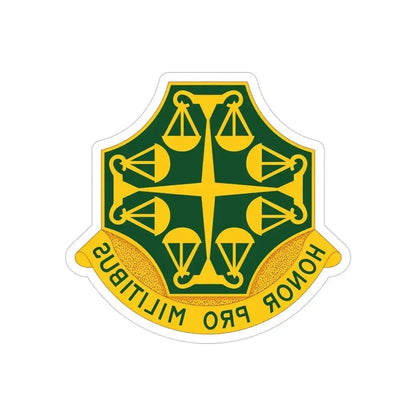 502 Military Police Battalion (U.S. Army) REVERSE PRINT Transparent Die-Cut STICKER 5 Inch Die-Cut Transparent - The Sticker Space