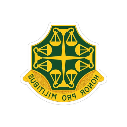 502 Military Police Battalion (U.S. Army) REVERSE PRINT Transparent Die-Cut STICKER - The Sticker Space