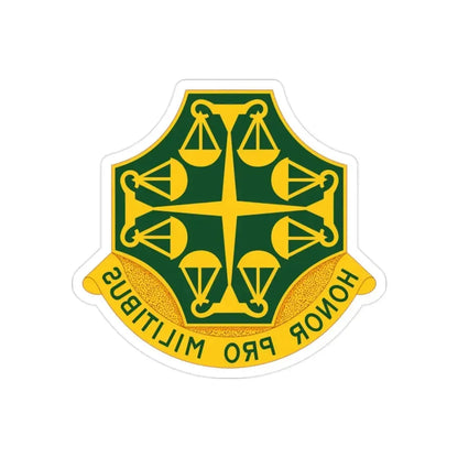 502 Military Police Battalion (U.S. Army) REVERSE PRINT Transparent Die-Cut STICKER - The Sticker Space