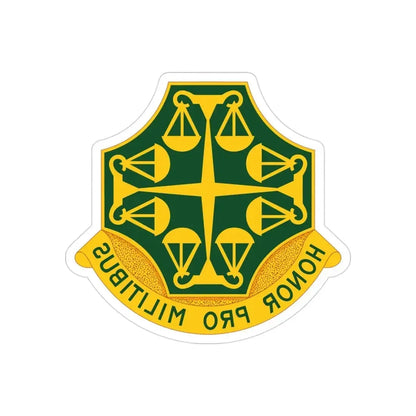 502 Military Police Battalion (U.S. Army) REVERSE PRINT Transparent Die-Cut STICKER - The Sticker Space
