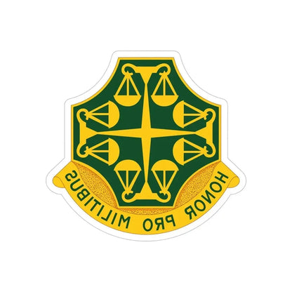 502 Military Police Battalion (U.S. Army) REVERSE PRINT Transparent Die-Cut STICKER - The Sticker Space