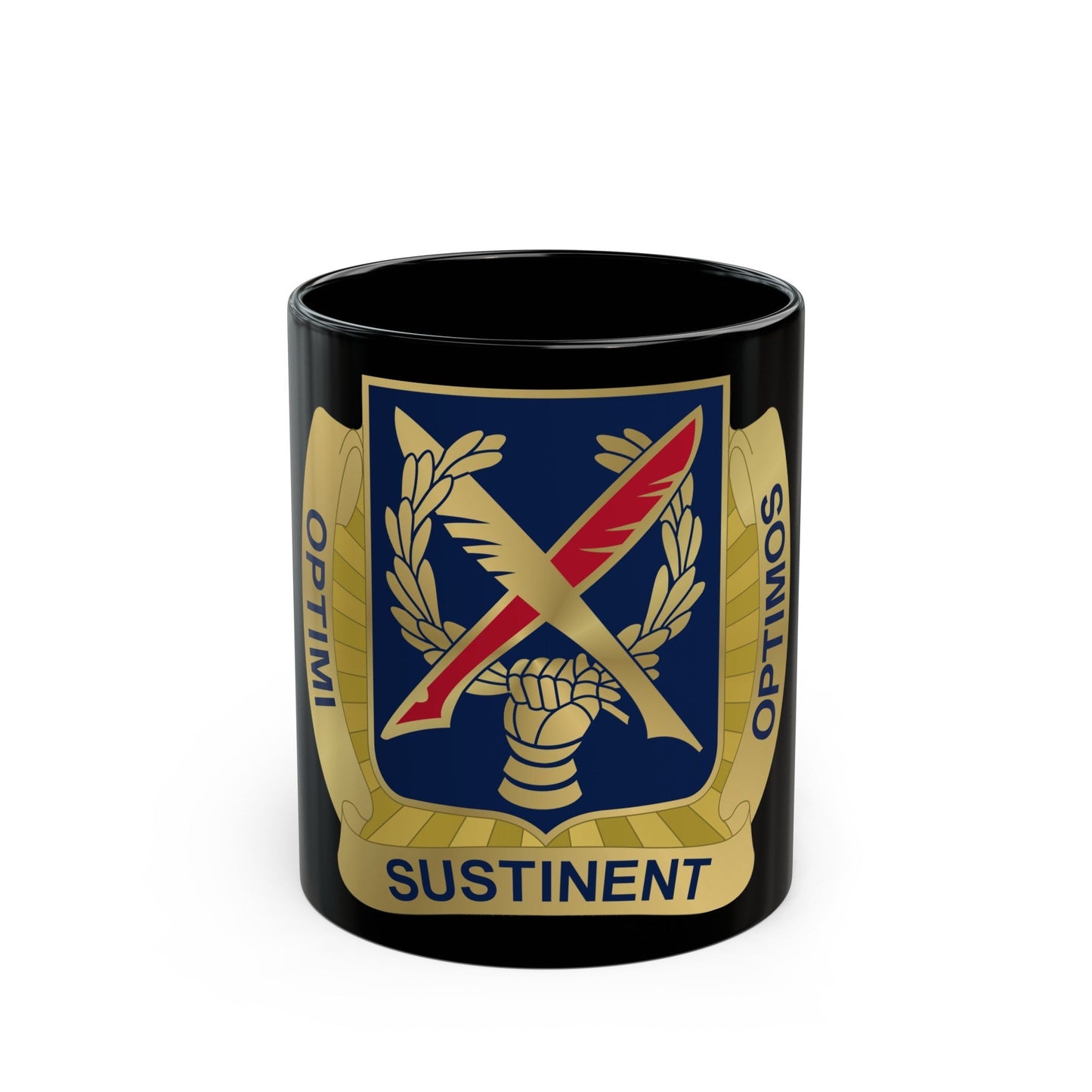 502 Personnel Services Battalion (U.S. Army) Black Coffee Mug-11oz-The Sticker Space