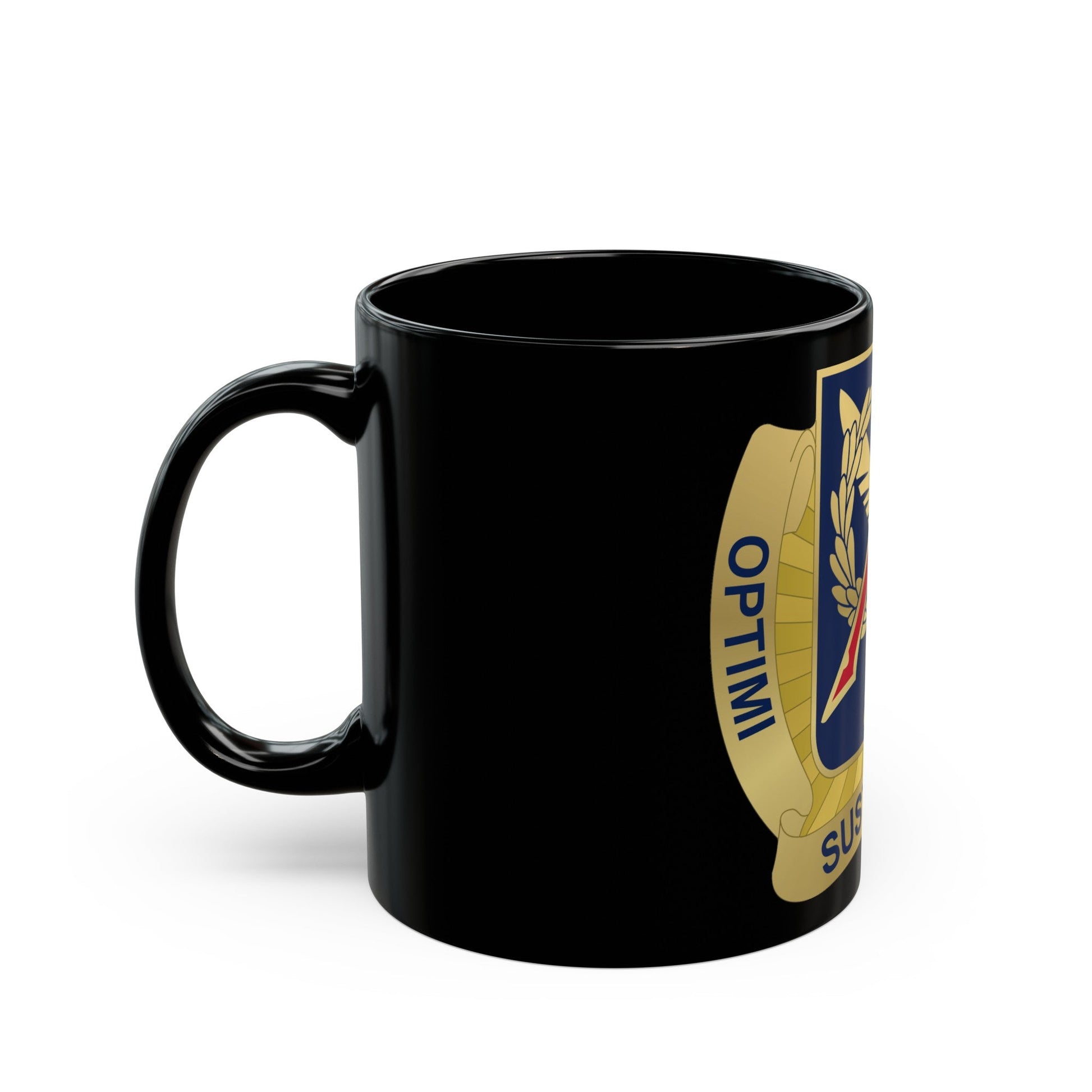 502 Personnel Services Battalion (U.S. Army) Black Coffee Mug-The Sticker Space