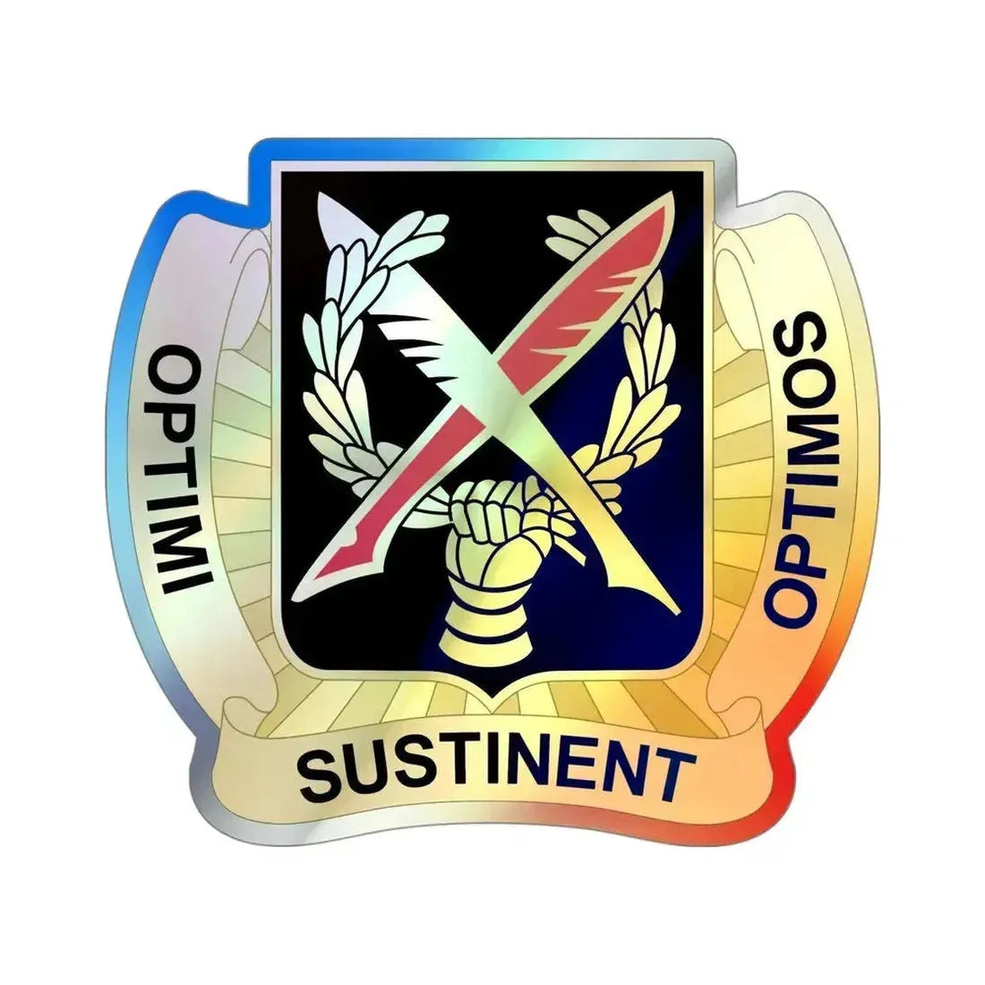 502 Personnel Services Battalion (U.S. Army) Holographic STICKER Die-Cut Vinyl Decal 4 Inch Holographic - The Sticker Space