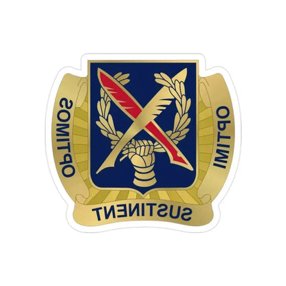 502 Personnel Services Battalion (U.S. Army) REVERSE PRINT Transparent Die-Cut STICKER 2 Inch Die-Cut Transparent - The Sticker Space